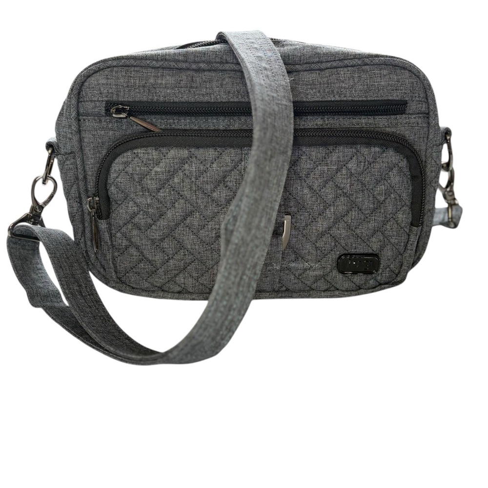 LUG Carousel ~ Gray Quilted Crossbody Bag